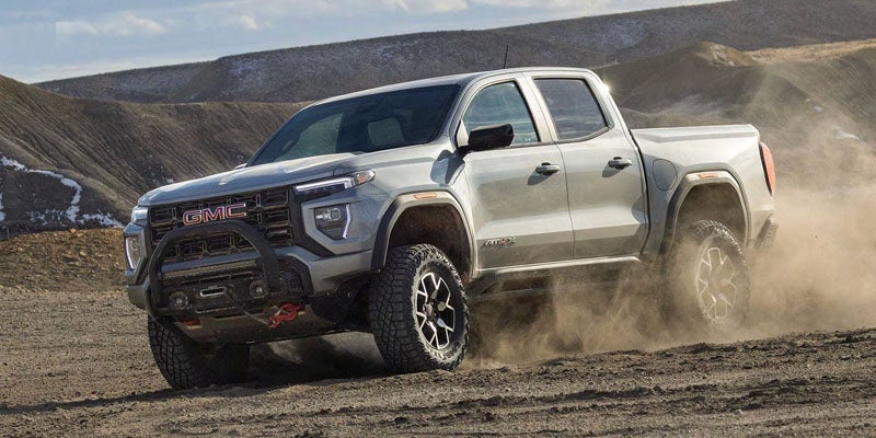 2026 GMC Canyon driving on a road