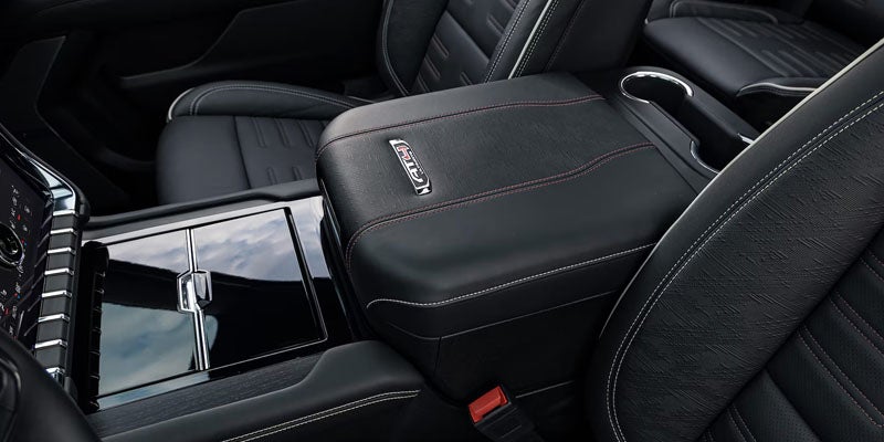 2026 GMC Yukon premium front seats and center console